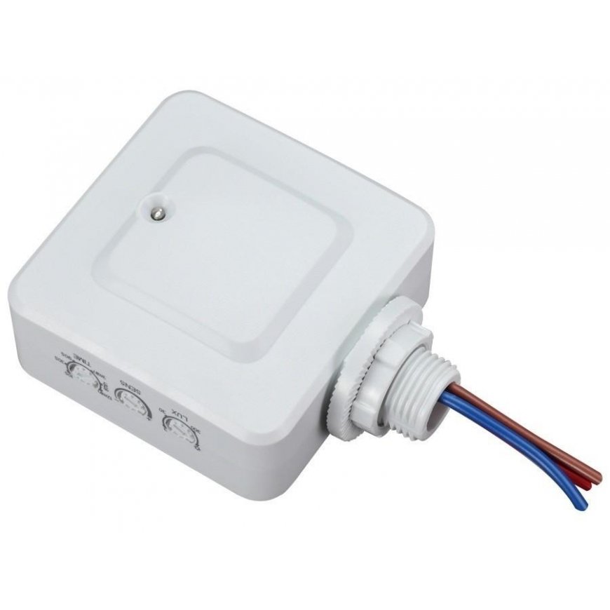 Maclean Integrated microwave motion sensor MCE137, 1200W range 4m-10m (MCE137) – 4