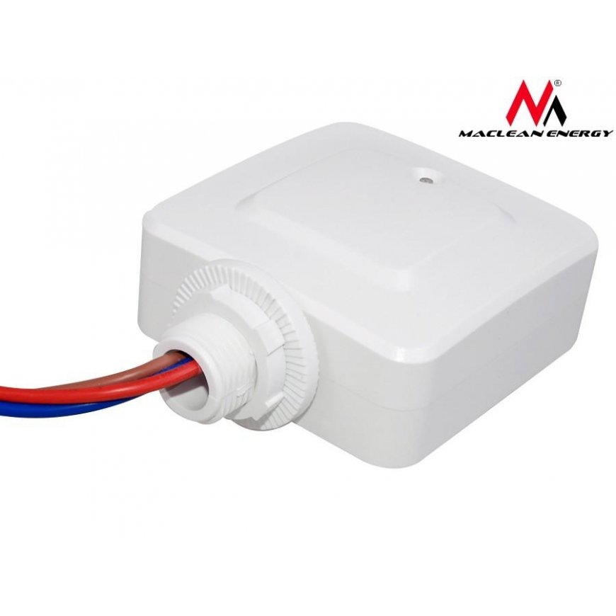 Maclean Integrated microwave motion sensor MCE137, 1200W range 4m-10m (MCE137) – 9
