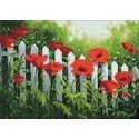 Beldizart Garden poppy 38*27 cm WD008 Beldizart Garden poppy 38*27 cm WD008