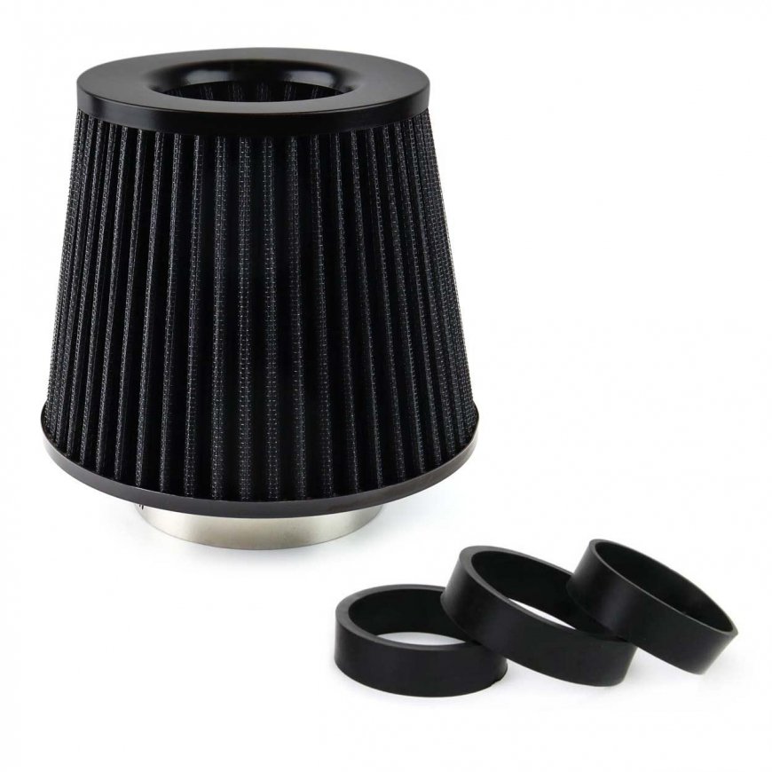 Amio Kūginis juodas oro filtras + 3 adapteriai