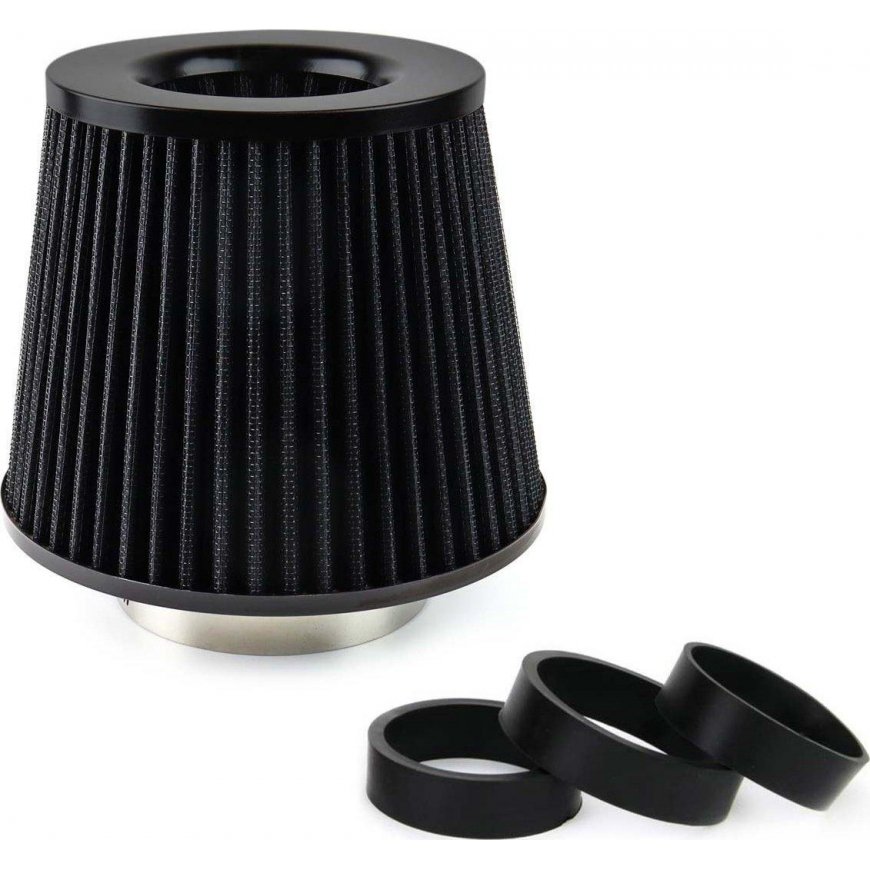 Amio Kūginis juodas oro filtras + 3 adapteriai – 2