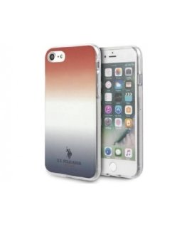 US Polo Assn US Polo USHCI8TRDGRB iPhone 7/8/SE 2020 Red Blue/Blue and Red Gradient Pattern Collection