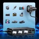 Car charger Joyroom 9in1 154W 3x12V, PD USB Type-C, QC3.0 USB-A, 4xUSB-A JR-CL06 Car charger Joyroom 9in1 154W 3x12V, PD USB Type-C, QC3.0 USB-A, 4xUSB-A JR-CL06