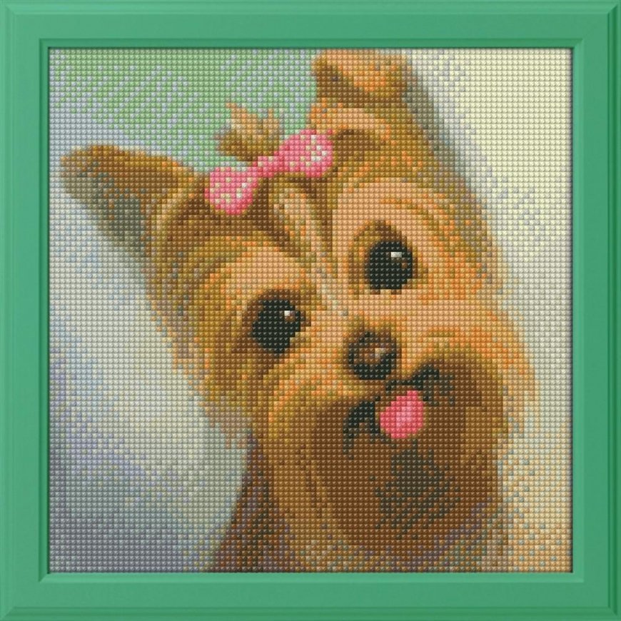 Beldizart Deimantinio dažymo rinkinys Jorkšyro terjeras 25х25 cm AZ-1136 – 2