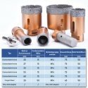 SMART365 deimantų angų grąžtas į 6 –68 mm aukštį, m14 9 mm. SMART365 deimantų angų grąžtas į 6 –68 mm aukštį, m14 9 mm.