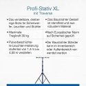 Professional tripod stand AS-SCHWABE 1.4 - 4.0m Professional tripod stand AS-SCHWABE 1.4 - 4.0m