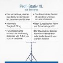 Professional tripod stand AS-SCHWABE 1.4 - 4.0m Professional tripod stand AS-SCHWABE 1.4 - 4.0m