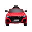 Lean Cars One-seater electric car for children Audi RS Q8, red