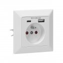 Orno One socket 2P + Z, USB-A + USB-C, output 5VDC, max. 2.8A Orno One socket 2P + Z, USB-A + USB-C, output 5VDC, max. 2.8A