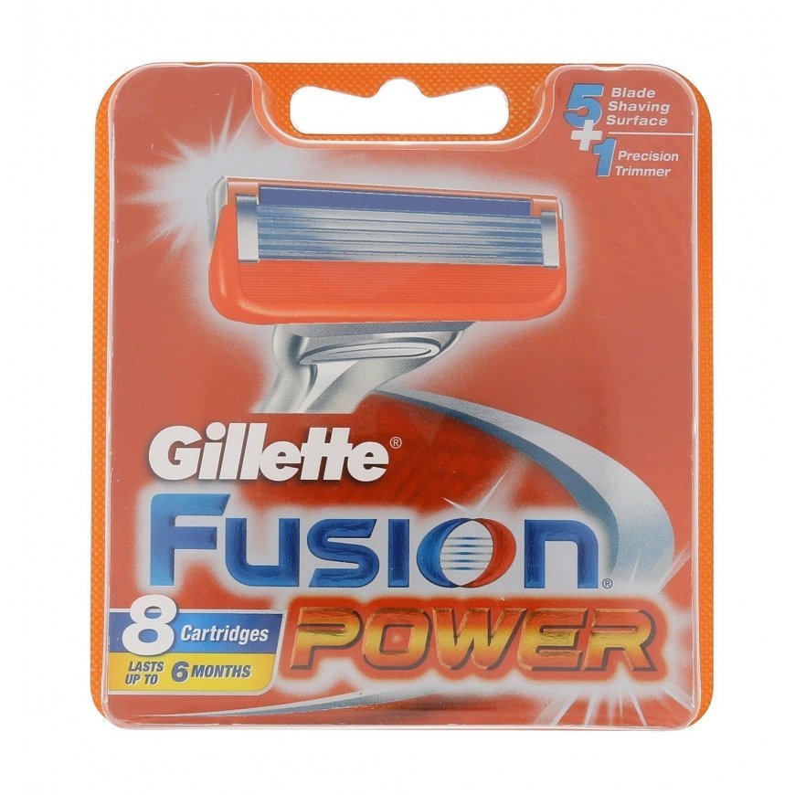 Gillette Fusion Power razor heads, 8
