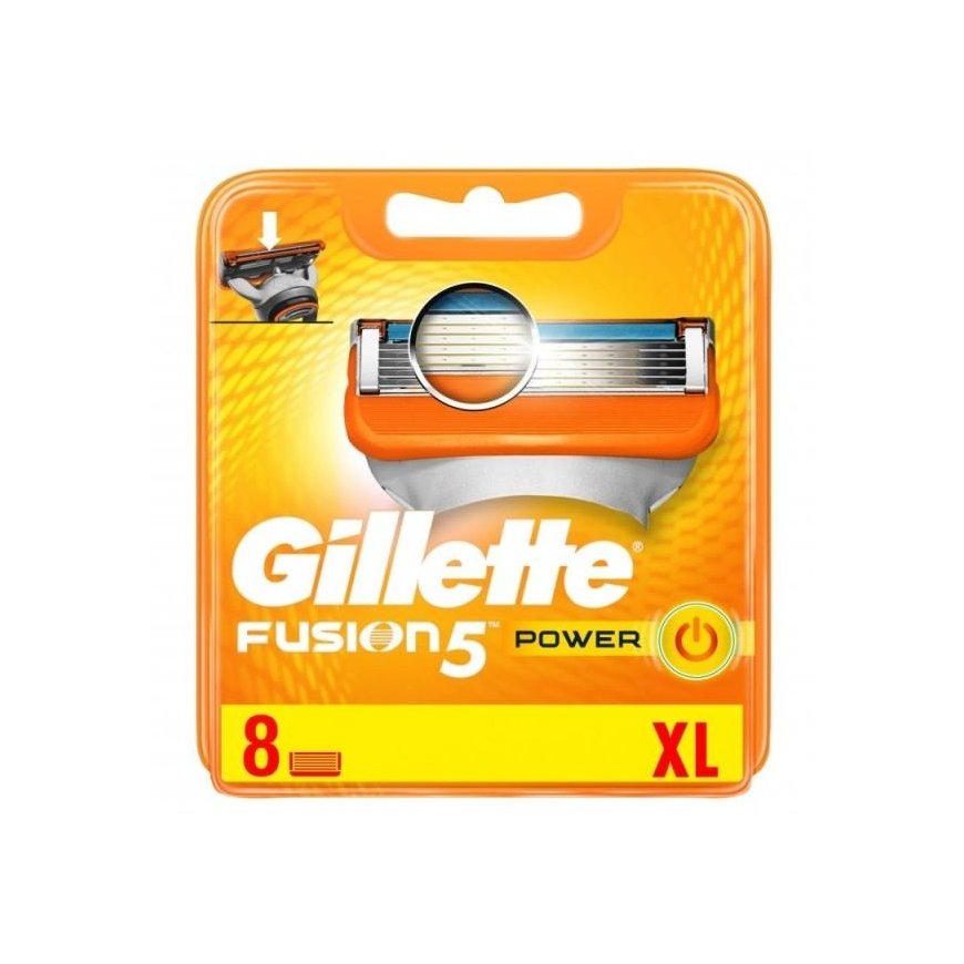 Gillette Fusion Power razor heads, 8 pcs. – 2