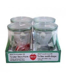 WECK Sturzglas 0,75l 4er Pack