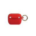 Guess protective case GUACAPSILGLRE silicone Glitter for AirPods Pro red