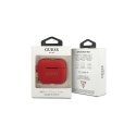 Guess protective case GUACAPSILGLRE silicone Glitter for AirPods Pro red