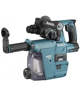 Makita DHR242ZJW*Available in April Akumuliatorinis perforatorius, 18 V, SDS-PLUS, 2,0J LED, VACUUM, Be akumuliatorių ir krovikl