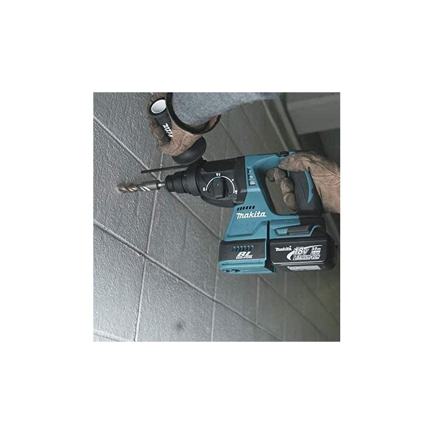 Makita DHR242ZJW*Available in April Akumuliatorinis perforatorius, 18 V, SDS-PLUS, 2,0J LED, VACUUM, – 5