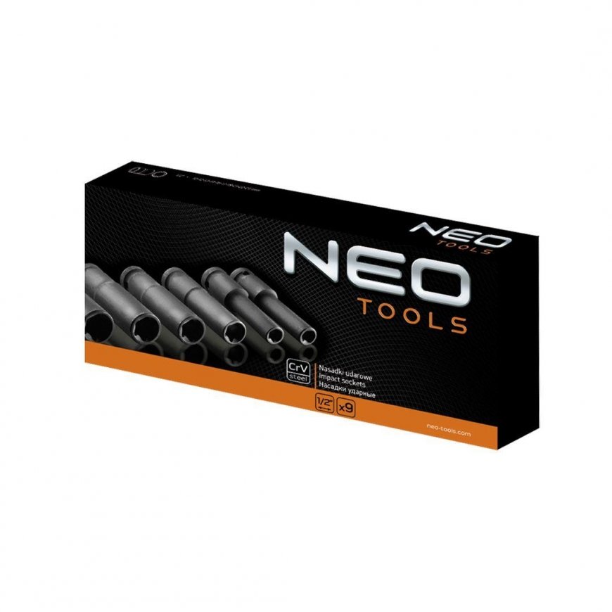 Neo Torx 1/2 Inch Impact Socket Set E10-E24 Long 9pcs (12-110) – 2