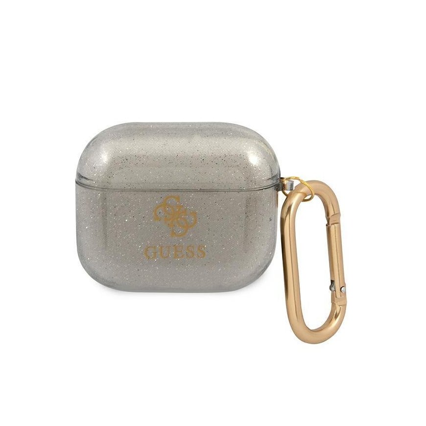 Guess apsauginis dėklas GUA3UCG4GK Glitter Collection, skirtas AirPods 3 pilkas – 2
