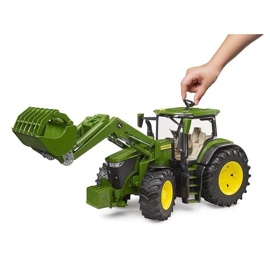 BRUDER tractor John Deere 7R 350 with front loader, 03151 – 10