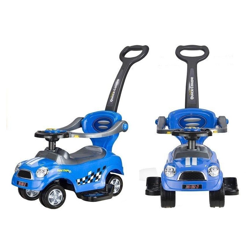 Lean Cars Toddler Pusher Coupe - Blue