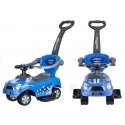 Lean Cars Automobilis varomas kojomis su rankena tėvams „Toddler Pusher Coupe“ - mėlyna