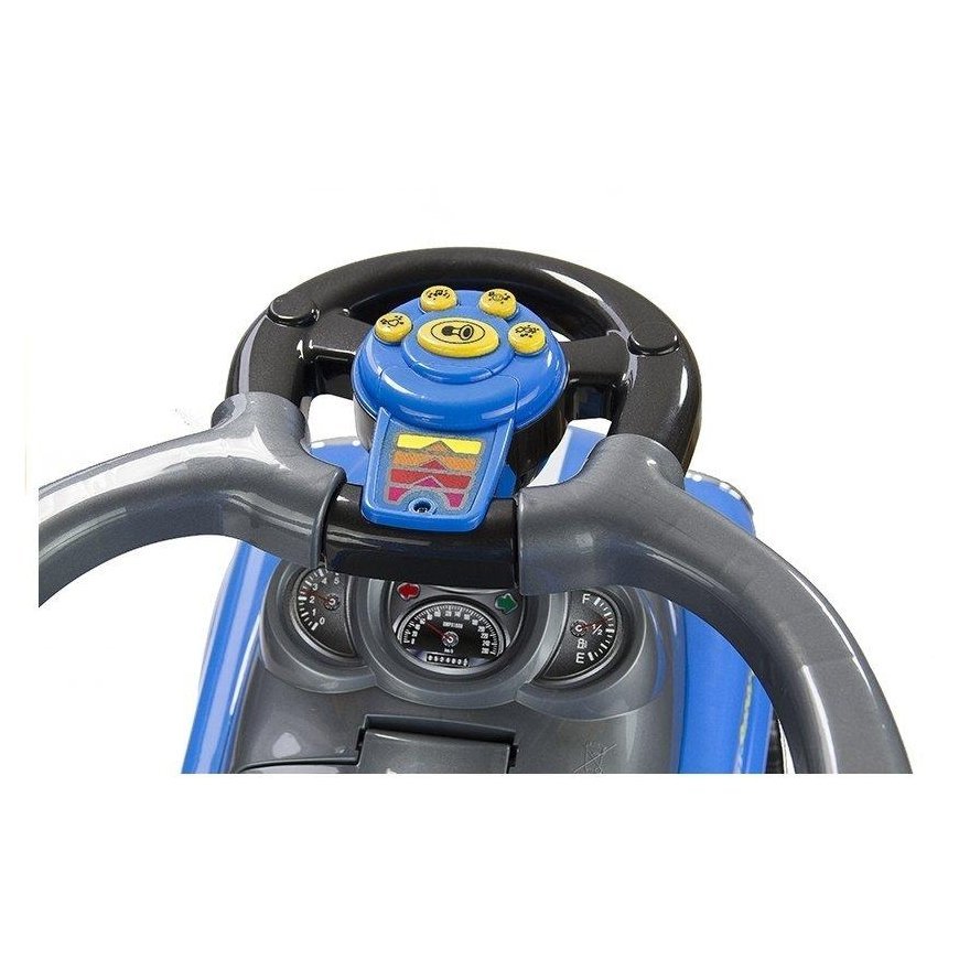 Lean Cars Automobilis varomas kojomis su rankena tėvams „Toddler Pusher Coupe“ - mėlyna – 6