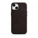 icarer Oil Wax Premium Leather Case iPhone 14 Plus Magnetic Leather Case with MagSafe Brown (WMI1422