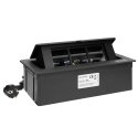 Orno NOEN Baldų kasetė, įleista į stalviršį su integruotu PVC rėmu moduliniams lizdams 3 x 45x45 mm 