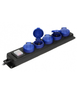ORNO extension cable workshop 5x IP44 SOCKETS RUBBER 3x1.5mm2