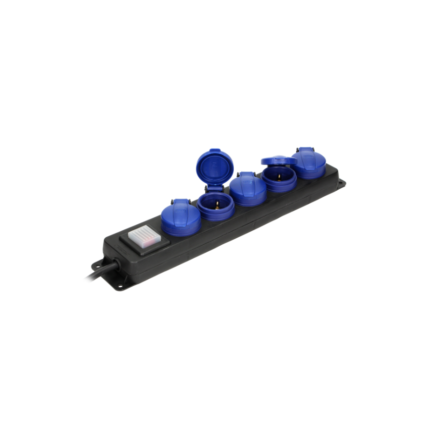 ORNO extension cable workshop 5x IP44 SOCKETS RUBBER 3x1.5mm2