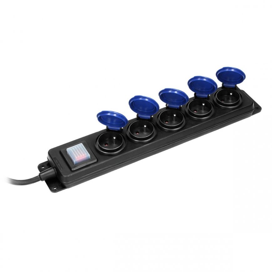 ORNO extension cable workshop 5x IP44 SOCKETS RUBBER 3x1.5mm2 – 7