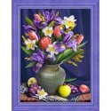 Beldizart Daffodils and irises 30x40 cm AZ-1693