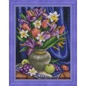 Beldizart Daffodils and irises 30x40 cm AZ-1693