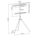 TECHLY 105209 Techly Fixed universal tripod holder for TV LCD/LED/Plasma 45-65 35kg VESA
