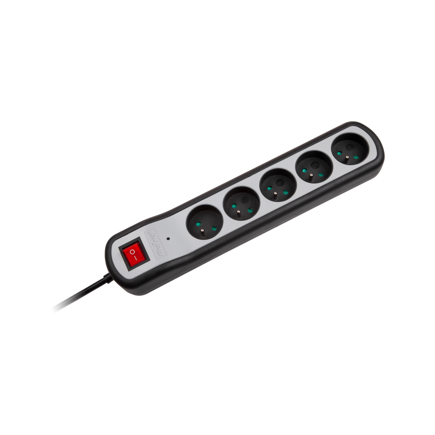 Rebel power extension cord 5 sockets with switch 5m - 3x1.5mm – 7
