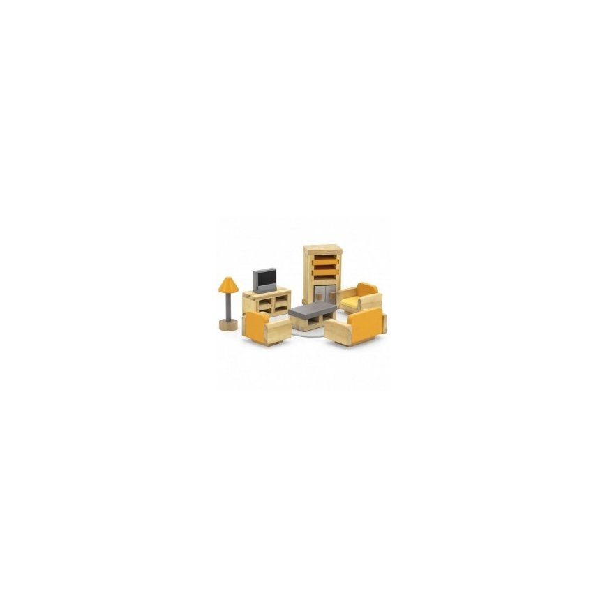Viga Toys Dollhouse furniture set for the living room, VIGA PolarB – 3