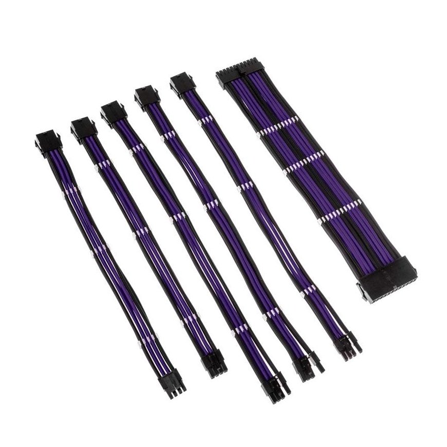 Kolink Core Adept Braided Cable Extension Kit - Jet Juodas/Titan Violetinė – 2