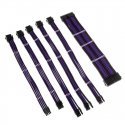 Kolink Core Adept Braided Cable Extension Kit - Jet Black/Titan Purple Kolink Core Adept Braided Cable Extension Kit - Jet Black/Titan Purple