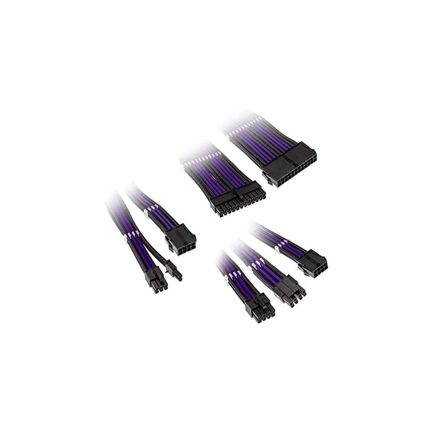 Kolink Core Adept Braided Cable Extension Kit - Jet Juodas/Titan Violetinė – 5