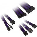Kolink Core Adept Braided Cable Extension Kit - Jet Black/Titan Purple Kolink Core Adept Braided Cable Extension Kit - Jet Black/Titan Purple