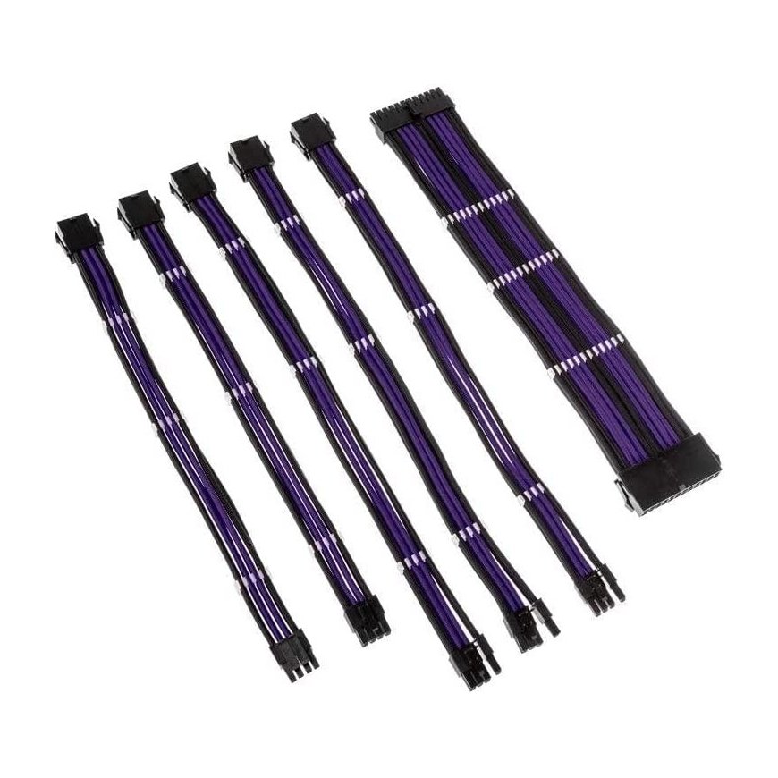 Kolink Core Adept Braided Cable Extension Kit - Jet Juodas/Titan Violetinė – 6