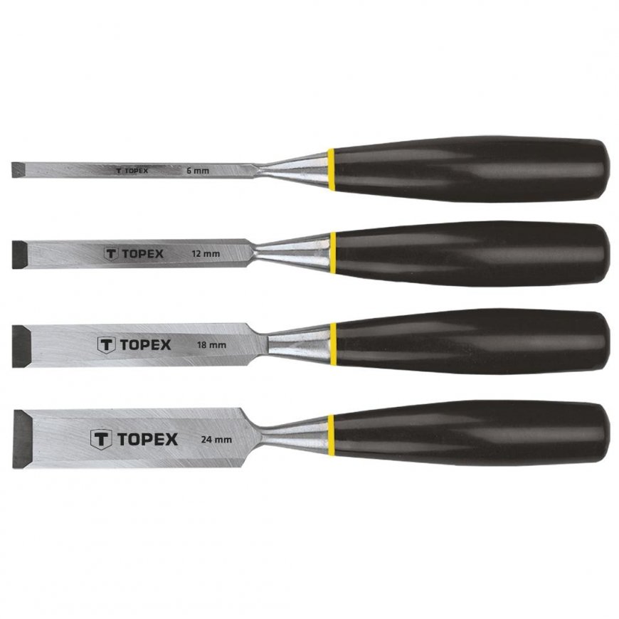 Topex Kaltų komplektas 6, 12, 18, 24mm 4vnt. (09A310) – 3
