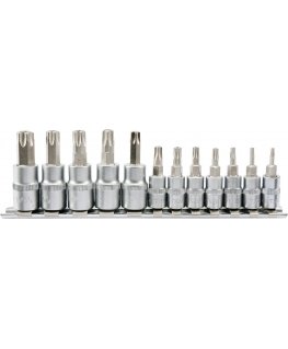 Yato Torx dangalų rinkinys su 1/4 skyle "3/8" T8-T55 12 vnt. (YT-04332)