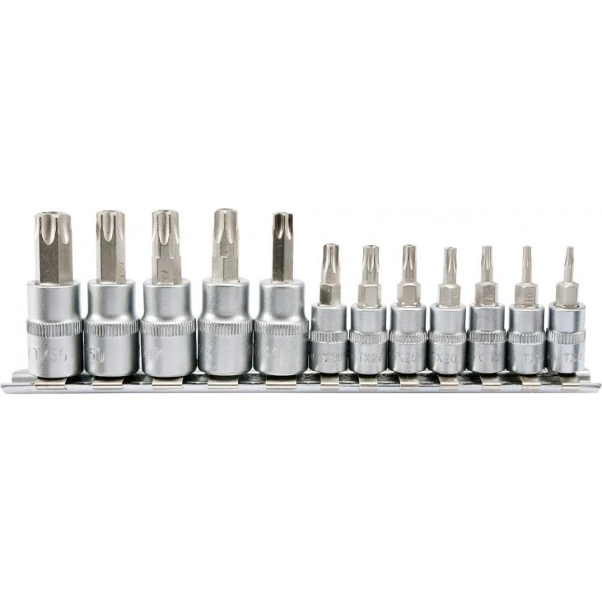 Yato Torx cover set with 1/4 hole "3/8" T8-T55 12 pcs. (YT-04332)