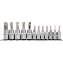 Yato Torx dangalų rinkinys su 1/4 skyle "3/8" T8-T55 12 vnt. (YT-04332) Yato Torx dangalų rinkinys su 1/4 skyle "3/8" T8-T55 12 vnt. (YT-04332)