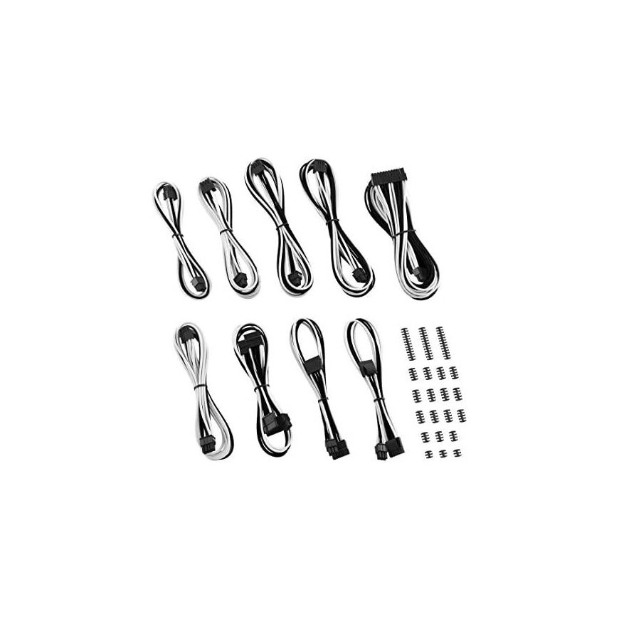Cablemod Cable set, black and white (ZUAD-1015) – 5
