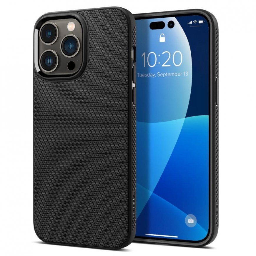Spigen Spigen Liquid Air iPhone 14 Pro Max Black/Matte Black ACS04813