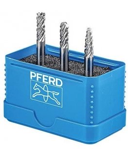 3-part HM milling cutter set PFERD Allround 1406 6mm