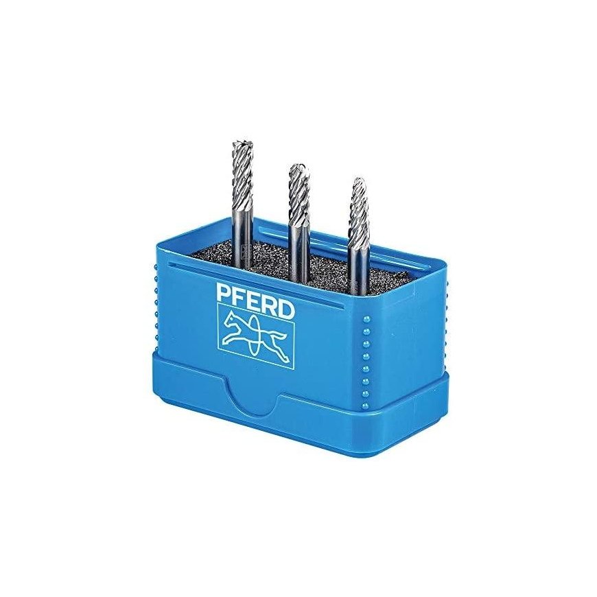 3-part HM milling cutter set PFERD Allround 1406 6mm