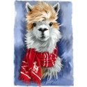 Beldizart Llama with scarf 27*38 cm WD2512 Beldizart Llama with scarf 27*38 cm WD2512